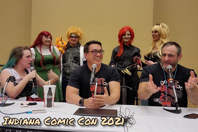 We'll be posting the full panel videos on our YT channel soon. It was total chaos, nothing worked, we<a href="/tag/cosplayers"class="tags"><span>#cosplayers</span></a>