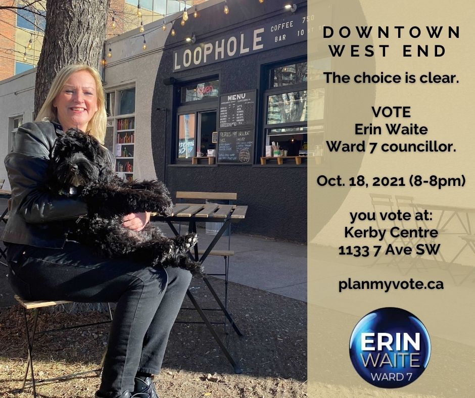 DOWNTOWN WEST END

On Oct. 18th, I'd be honoured to have your vote.  
zcu.io/wjSa 

#Ward7 #yycvote #downtownwestYYC #downtownYYC

Plan My Vote zcu.io/6I7p