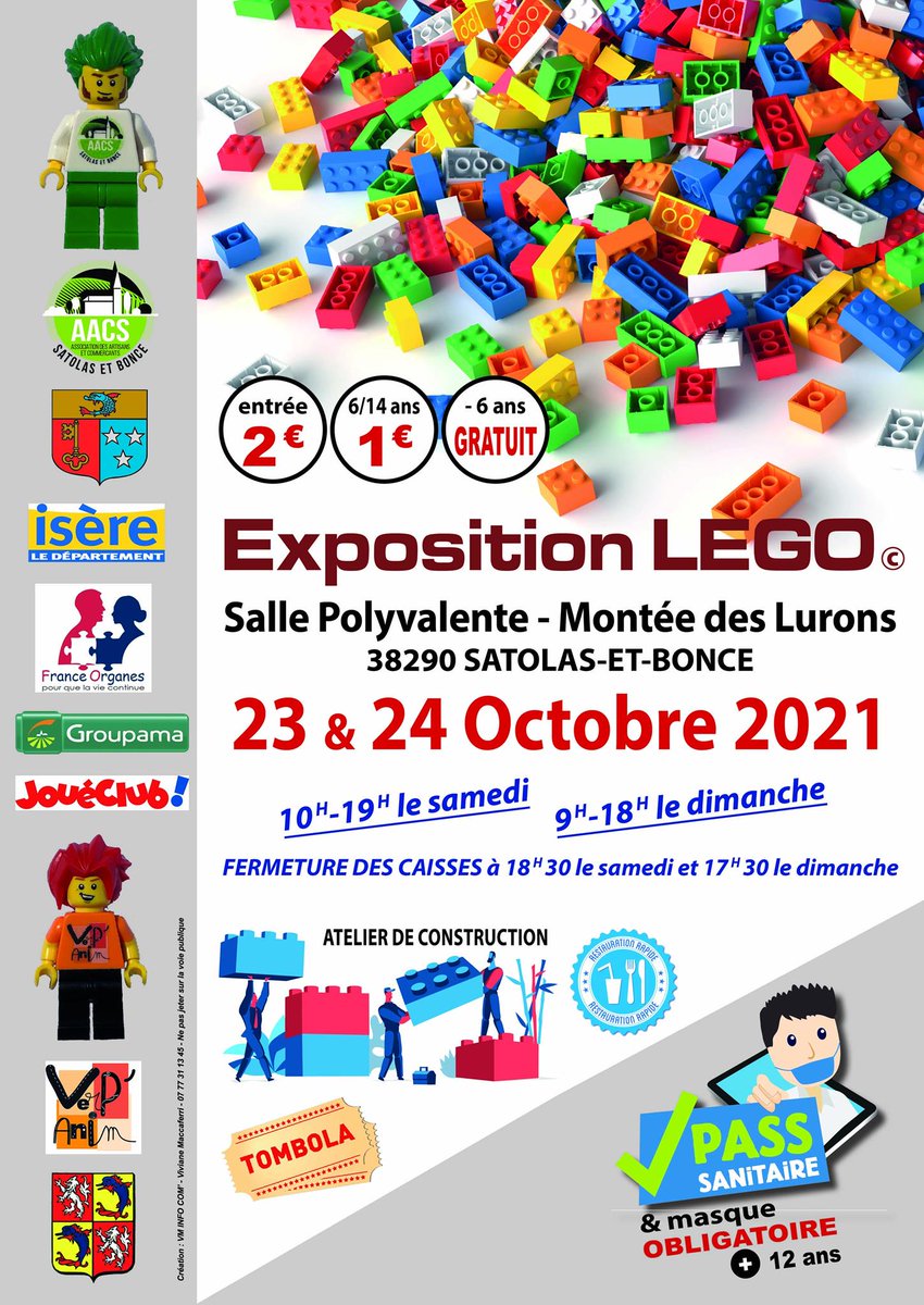 chezyannoch's tweet photo. Idée de Sortie: Exposition Lego à Satolas-Et-Bonce (38) organisée par Verp'Anim
https://t.co/D2l0uYvRgk
#Lego #EXposition #Satolas https://t.co/6iAAVZFnPN