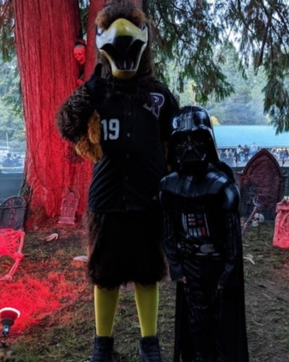 RRaptorsBB's tweet photo. Rally has been chilling at the Refuge but was excited to visit his fans at the City of Ridgefield Halloween Hall last night. Keep an eye out for Rally's Spooktacular schedule! Go Raptors!! West Coast League Ridgefield Raptors Baseball
#rallythe raptor
#rocktherorc https://t.co/6uEot5aItW
