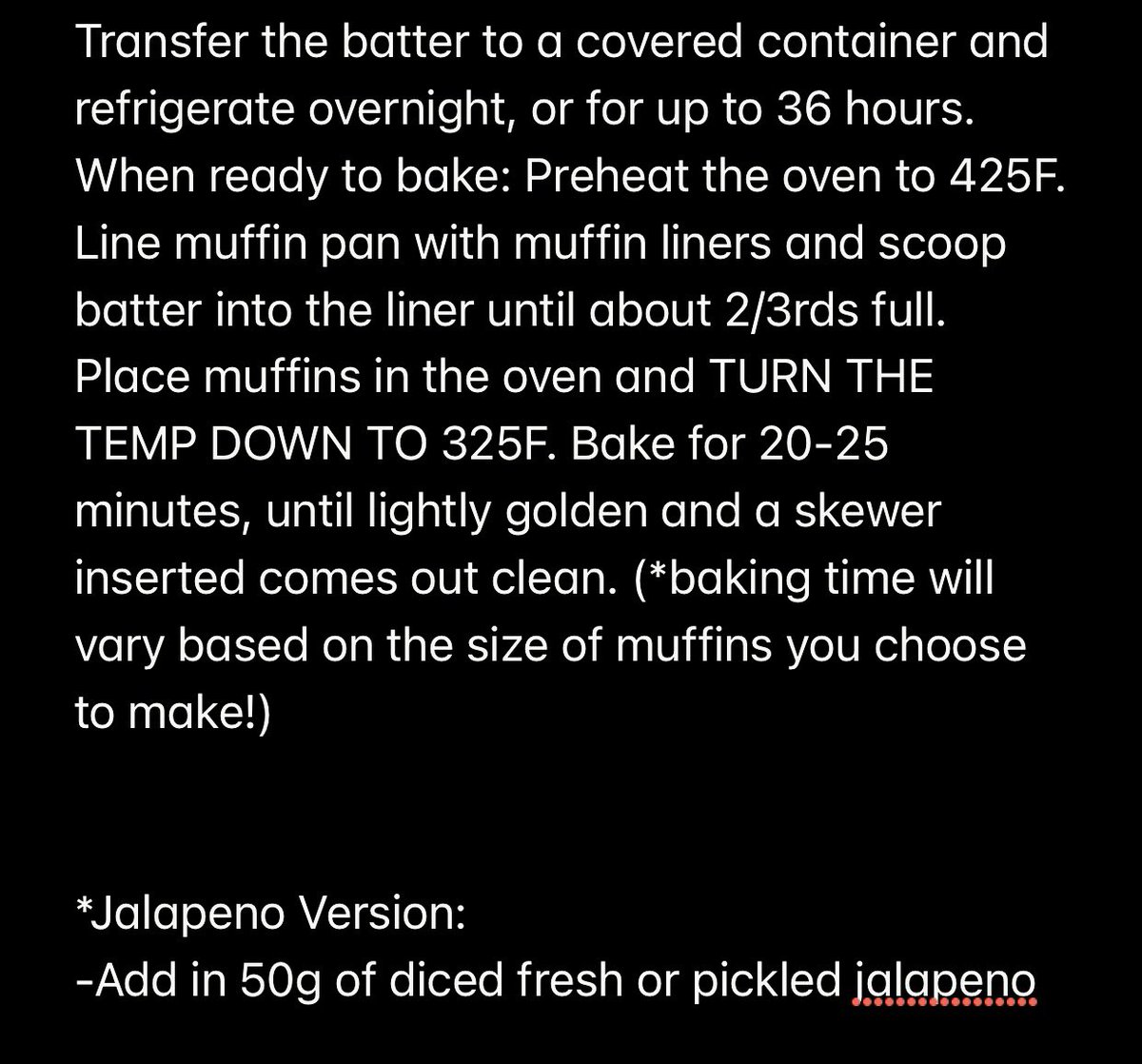 Here’s Haley Landa’s recipe for cornbread muffins. Enjoy!