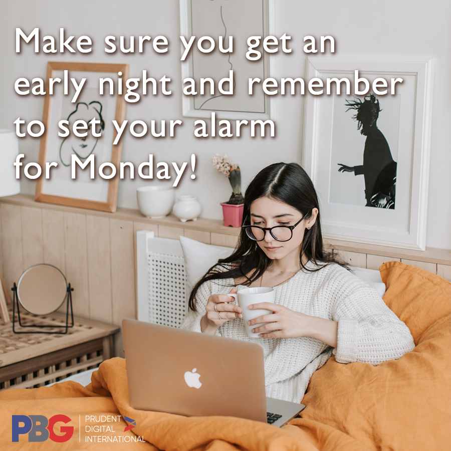 DigitalPrudent's tweet photo. Make sure you're well rested for the week ahead! #socialmediamarketing #socialmedia #business #motivation #weekend #mondaymotivation https://t.co/7DdSLfTpOt