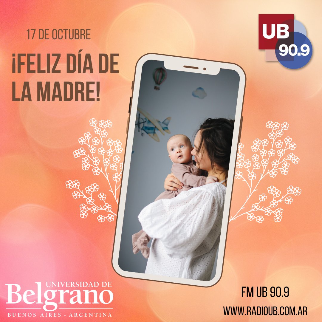 FMUB909's tweet photo. Que tengan un hermoso día!
Desde FM UB 90.9 les deseamos un muy Feliz Día de la Madre!! 💕💕

#RadioUB #DíaDeLaMadre #FelizDía https://t.co/LNCuA0Owhx