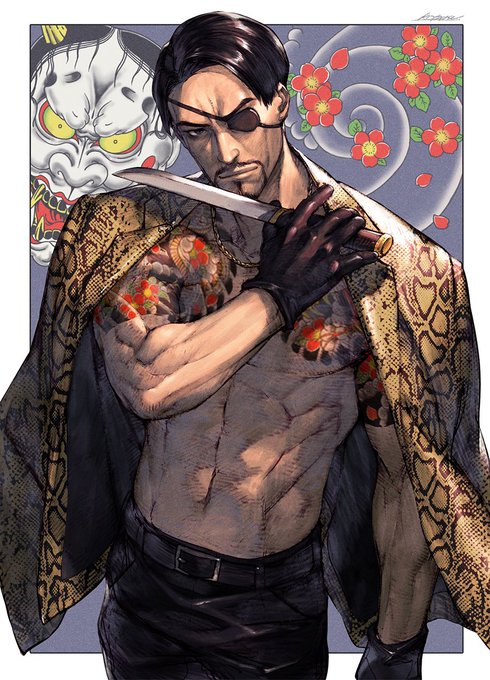 漢を極めてる 龍が如く 真島の兄さん に カッコいい の悲鳴続出 虎龍氏によるイラストが3万いいね超え インサイド