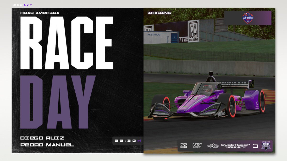 #RACEDAY | #IRACING 

🛡Turno de defenderse y conseguir alejarse de la zona baja de la clasificación en #MLV .

⏰ // 22:30h
🏆 // <a href="/MasterligaV/">MasterLiga Virtual</a> 
👤 // <a href="/diegoruizjkr/">なさら</a> / @PedroRayista 
📺 // twitch.tv/lecesports

#GOAVT