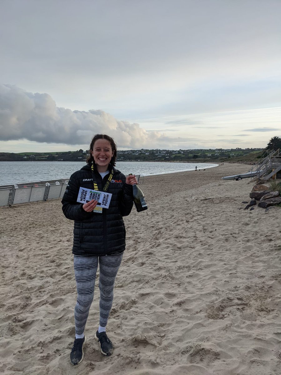 Yesterday I competed in Abersoch Triathlon and finished 2nd woman! Beautiful location but the beach run was a killer 😅