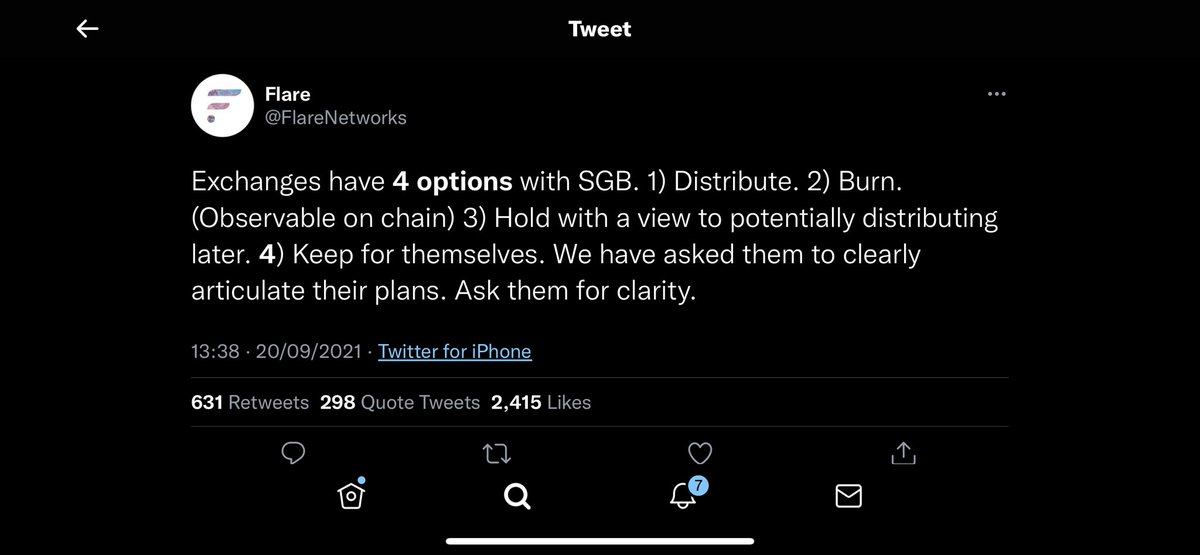 Our voice becomes louder when we organize &amp; #ask together. Well, I had my $SGB already, however most of you haven't received them yet!

Hey, @Coinbase @Binance <a href="/UpholdInc/">Uphold</a> <a href="/eToro/">eToro</a> <a href="/HuobiGlobal/">火币HTX</a> <a href="/krakenfx/">Kraken</a>  <a href="/CoinFieldEX/">CoinField</a> <a href="/Okcoin/">Okcoin</a> <a href="/NexoFinance/">Nexo</a>  <a href="/BTCMarkets/">BTC Markets</a> 

Q: Where are the $SGB Tokens?