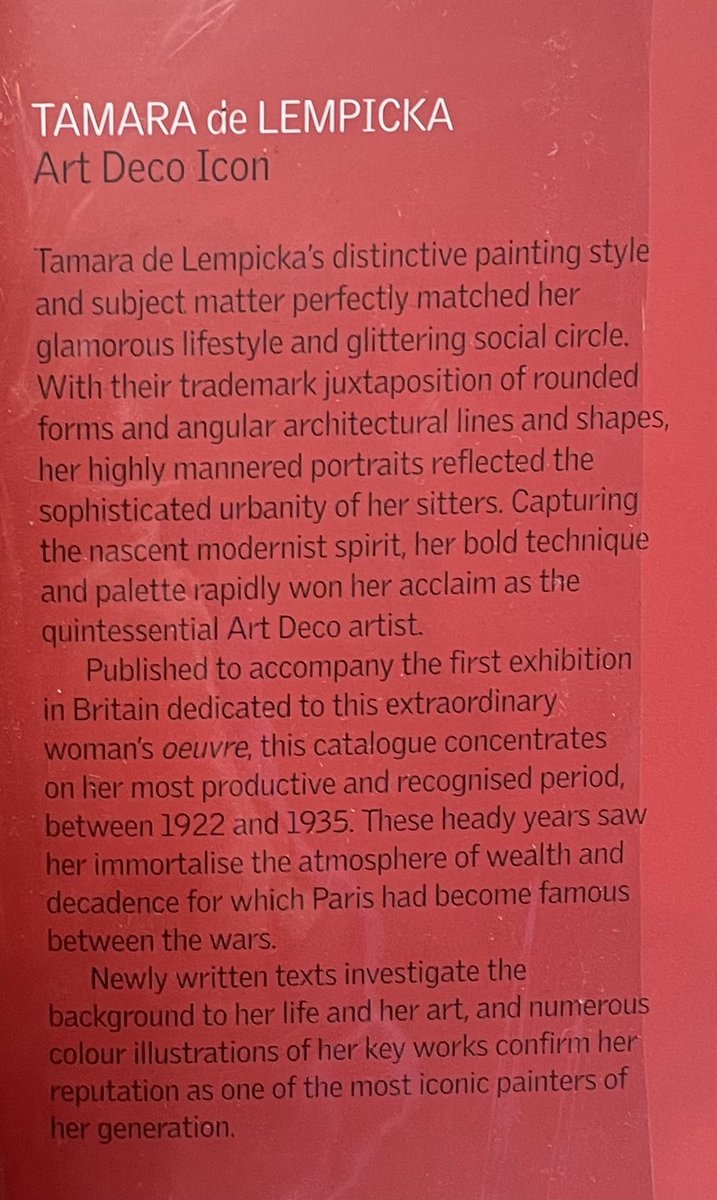 FrankMalfitano's tweet photo. BOOK OF THE DAY: Glossy collection of #paintings by #Polish born 20th Century #ArtDeco #artist with cult following #TamaradeLempicka #coffetablebook https://t.co/DUcKNBorrg