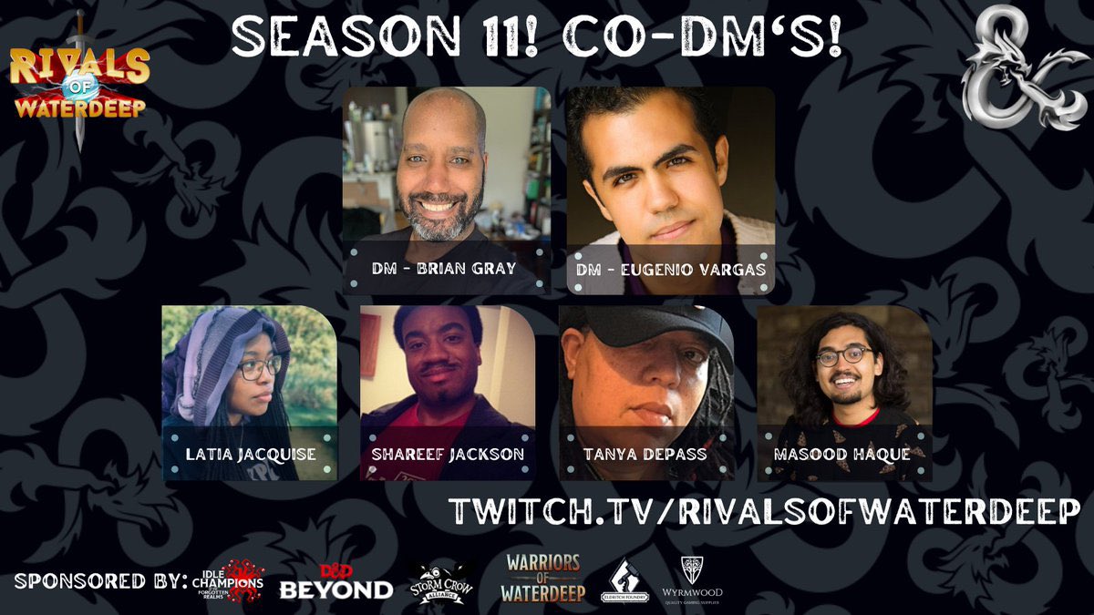 RivalsWaterdeep's tweet photo. Ready for some Rivals? D’hani and Selise are faring well against some creepy foes trying to keep them from the Carnival, but can they hold out and win the day? Come find out! WE’RE LIVE!
https://t.co/yJtqYxU9YB
@Wizards_DnD #WotCPartner https://t.co/ARW50daBdE