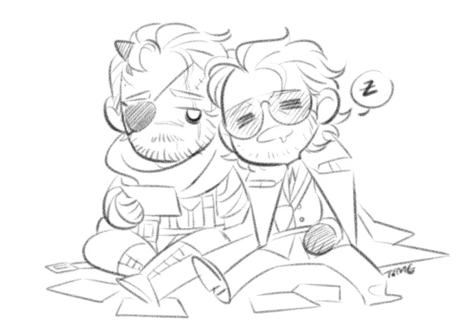 Comfort doodle because I'm too tired. #mgs #vkaz 