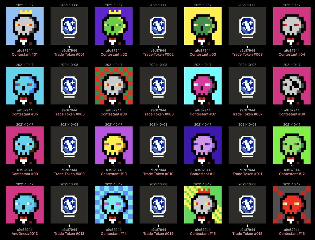 Artwork just minted for the burn game. October 25th I will reveal the wallet you will be able to return your burn coin to and save one of these contestants.