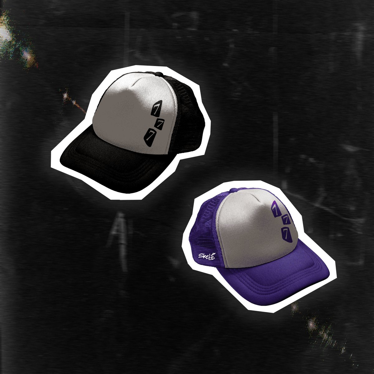 777Skele's tweet photo. 777 Trucker Hats - 05/11/2021⏱️

• Motif brodé à Montpellier 🪡 
• Un NFT à l'effigie de chacune des casquettes pour chaque client 🫂

soon on https://t.co/Y93ELewhmX https://t.co/7MHOY5CdBF