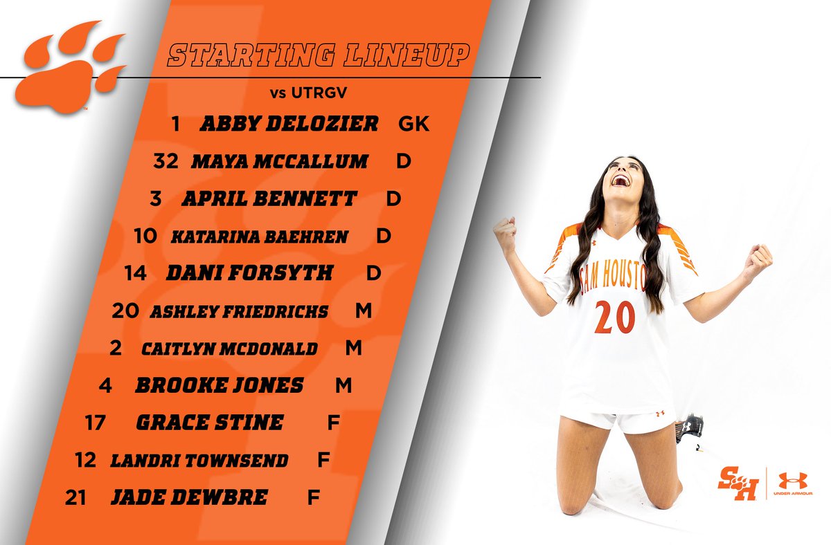 BearkatsSOC's tweet photo. Here's today's starting lineup for Senior Day!

#EatEmUpKats

📈 https://t.co/I4X1spc6if
🖥 https://t.co/LLyj0k5BoO https://t.co/F9duKHdkpG
