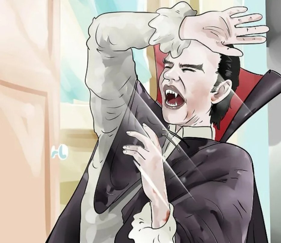 горю на солнце вампиры