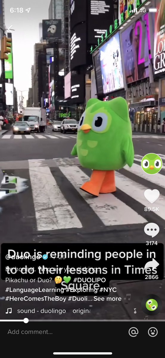 melissauceda's tweet photo. Es interesante como marcas como @duolingo adaptan su tono de comunicación a través de comedia y tendencias en sus redes sociales, cumpliendo así con el modelo de marketing digital RACE con la finalidad de crear comunidad y generar tráfico en su plataforma @FutureStratega https://t.co/4E7YTQz8hd
