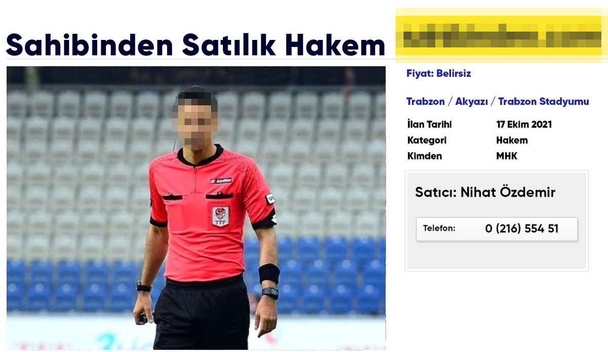 SAHİBİNDEN SATILIK HAKEM <a href="/TFF_Org/">TFF</a>