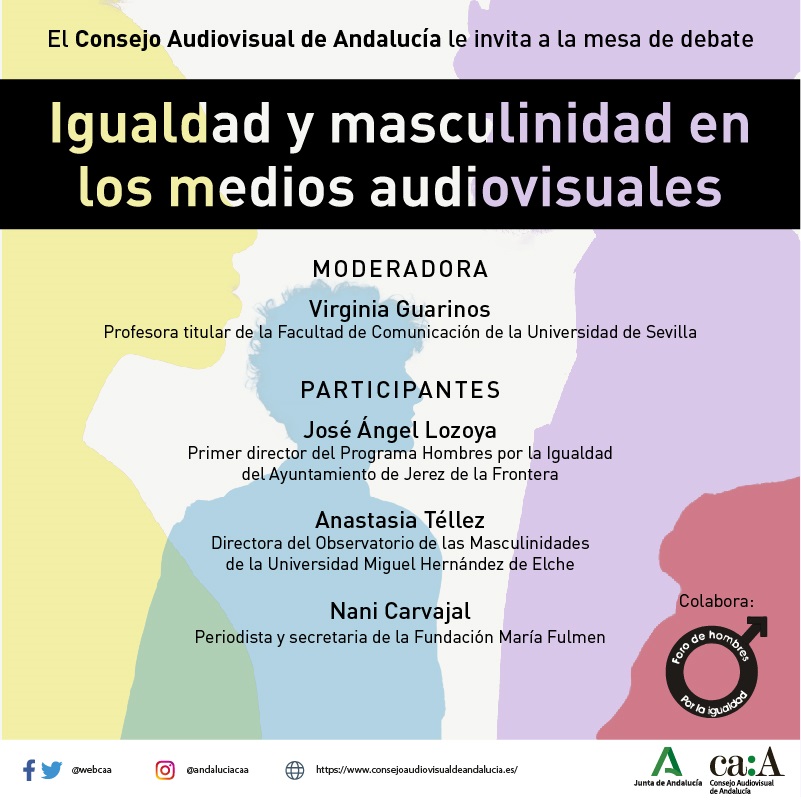 Mañana debatimos en el #CAA sobre la imagen que transmiten los medios de la #igualdad, la masculinidad y la #violenciadegénero. En colaboración con <a href="/fhxi/">HombresxlaIgualdad</a>.
 
🗓️Lunes, 18 de octubre. 11.30. Pagés del Corro 90B. Sevilla.

✍️Apúntate en conferencias.caa@juntadeandalucia.es.