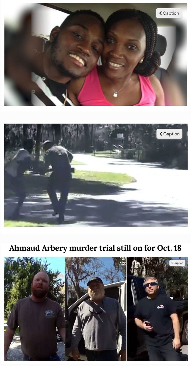 Ahmaud Arbery murder trial Oct. 18, 2021.. 🙏