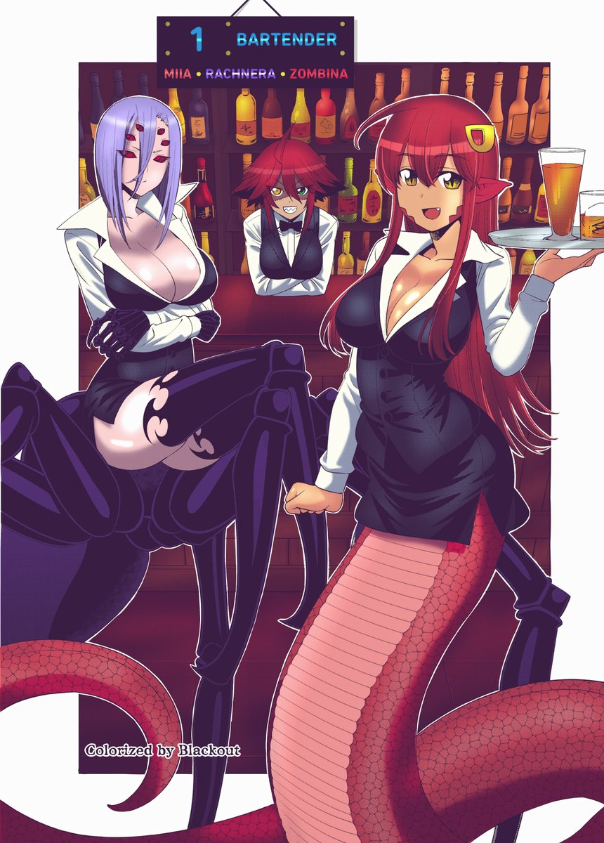 AnimeAngel327's tweet photo. Just had to colorize this illustration from the new light novel. It's a very good read. Hope for more. Ill color the others later.
#モンスター娘のいる日常
#monstermusume #anime #okayado #rachnera #MonsterGirls
#モンスター娘
#miia https://t.co/GbA7aiotO3