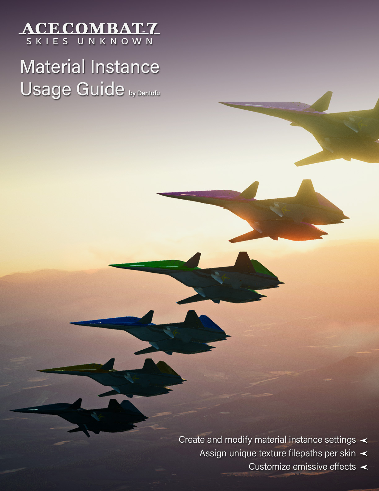 Dantofu on X: Ace Combat 7 - Material Instance Usage Guide