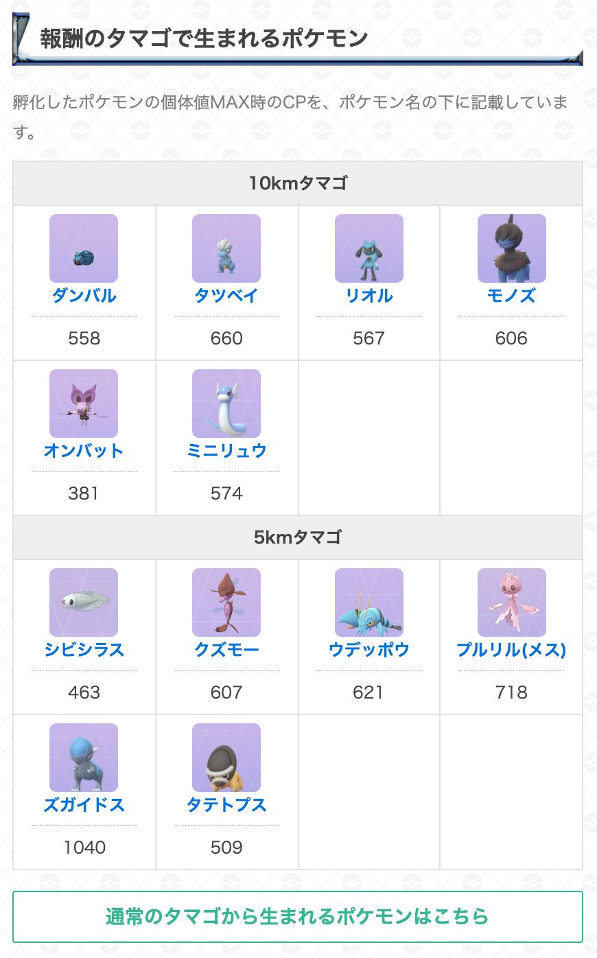 ポケモンgo攻略 Gamewith 本日9時に週間リワードが確定 リワードを受け取る前にほしのかけらを使用すると 報酬の ほしのすなが1 5倍になります また リワードで貰えることがある5km 10kmタマゴから生まれるポケモンは画像の通りです 詳細はこちら