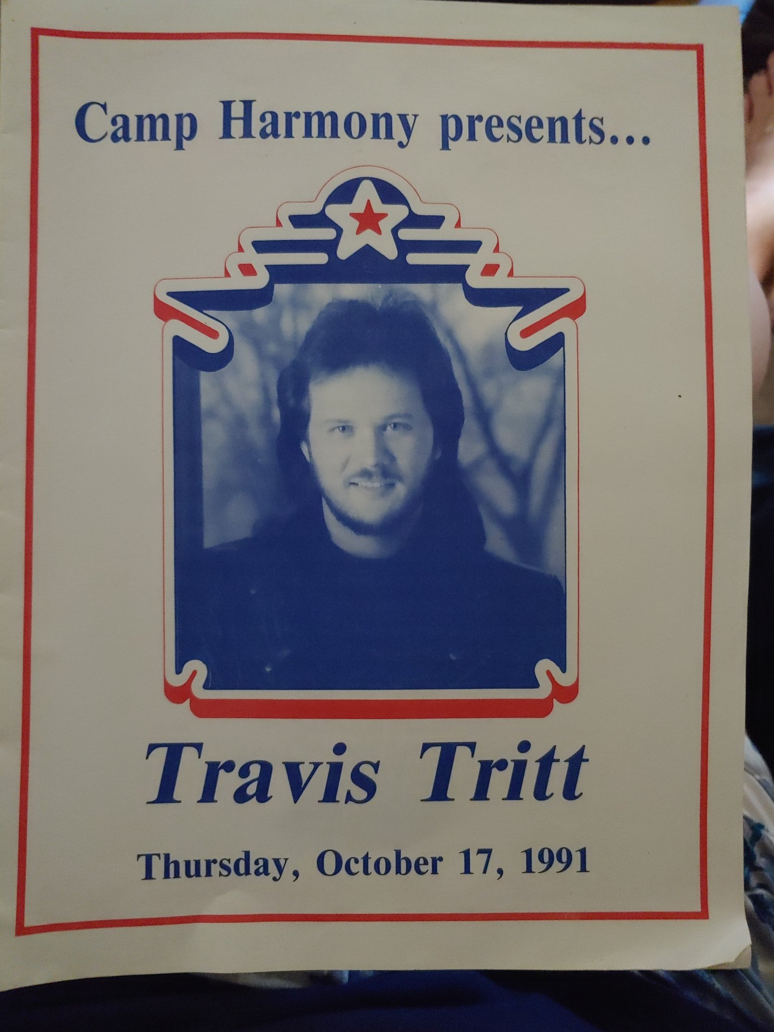 Travis Tritt on Twitter "30 years ago today… the poster for Travis at