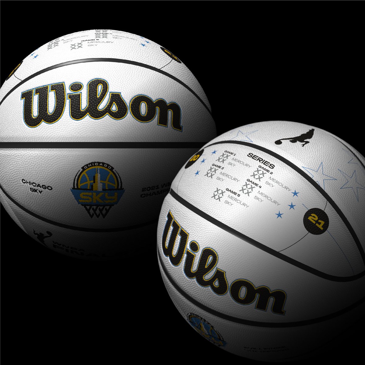 WilsonBasktball's tweet photo. Chicago, the wait is over! The @WNBA is your kingdom. Celebrate The Sky’s reign &amp; first-ever title, with the Wilson @chicagosky Champ Ball! 🙌🏆🏀
#WilsonBasketball #WNBA #CountIt #SkyTown #BondedByBall
- -
Get yours here 👉: https://t.co/smLlyrmoNK https://t.co/8UBk0lwkvL