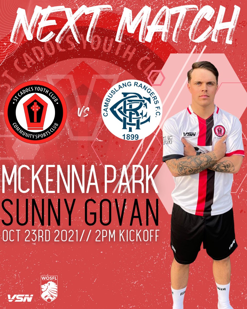 StCadocsYC's tweet image. Only a top of the table clash this coming Saturday v @CambuslangGers at McKenna Park!!!😀

Get along and support @2Southy and the team. 
#OneTeamOneGoal 🔴⚫