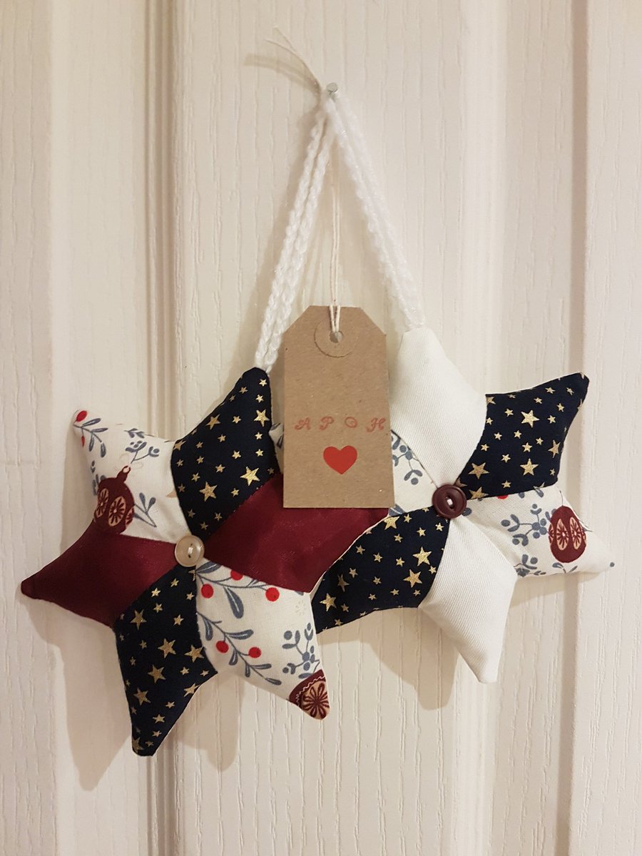 patch_happiness's tweet photo. It's that time again! My annual fundraising Christmas star decorations ⭐⭐ 

25% of each sale of one of these stars goes to @MummysStar, who do amazing work supporting pregnant women and new mums diagnosed with cancer. 

Please come take a peek and share!
https://t.co/p7eH34AJbd https://t.co/jXFwtKGoW8