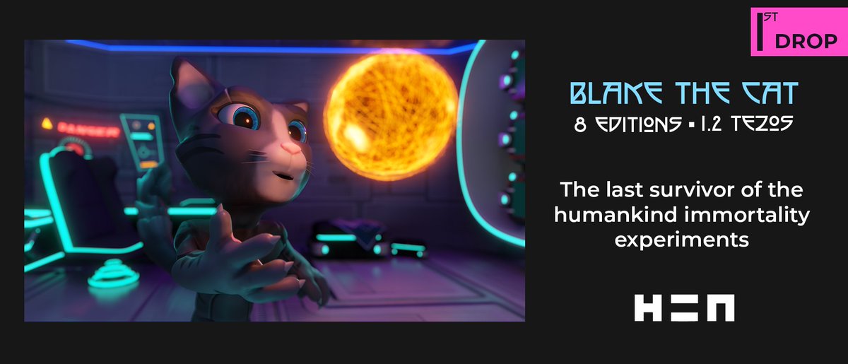 tomy_visual's tweet image. 1st Drop #newdrop 
@onhicetnunc

First NFT, Blake The Cat a 3D cyberpunk collection
hicetnunc.xyz/objkt/440859

 #nft #nftdrop #nftcollector #NFTCommunity #NFTs #NFTJapan #nftcollectors