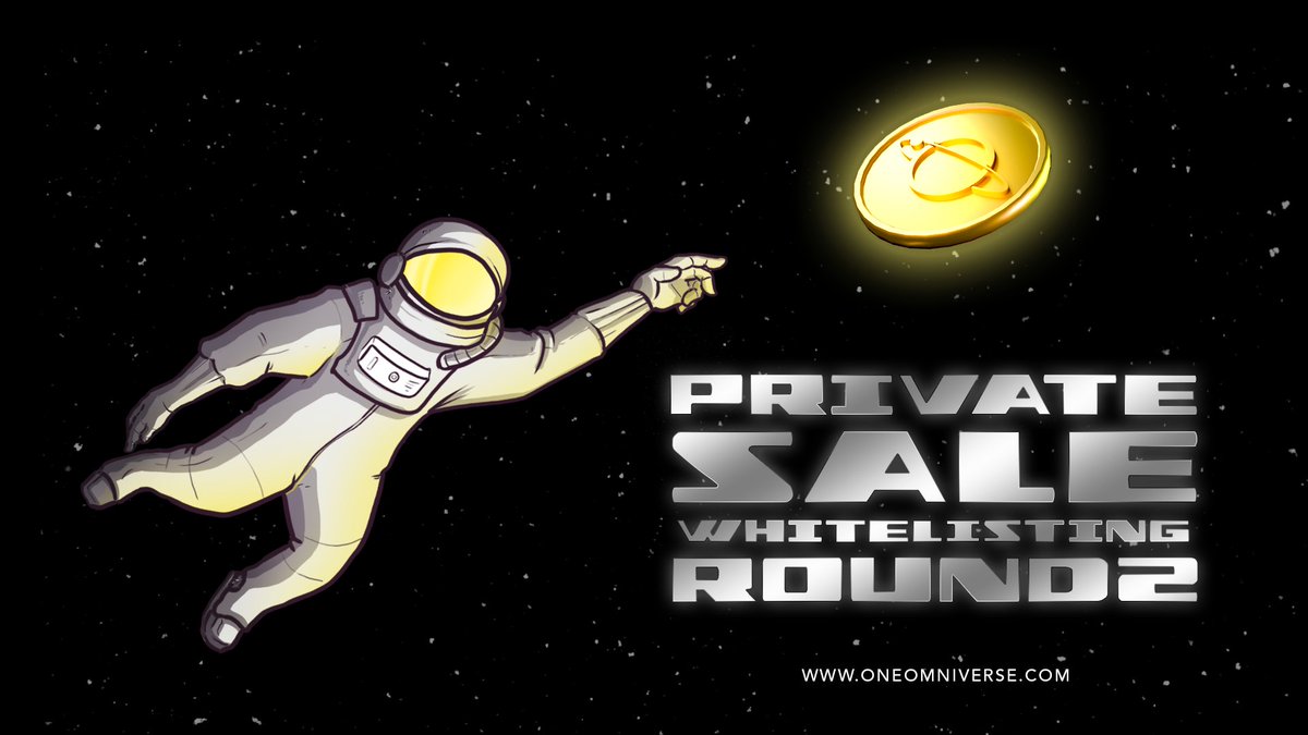 #Omniverse Private Sale Whitelisting Round 2 is now OPEN! ✨ 

We’re LIVE until October 27, Wednesday,1200UTC. 📄 

Hurry up before it's too Late! ! 

Do check out this link to participate 

gleam.io/6vUuD/omnivers…