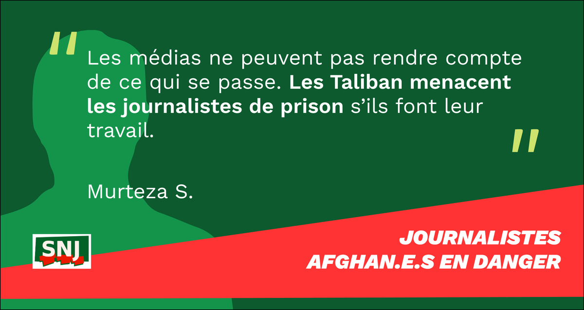 SNJ_national's tweet photo. #Jour35
Murteza, Leyla, Ahmad, Khatera... @SNJ_national accompagne des centaines de journalistes afghans en danger dans leur pays. Nous réclamons leur évacuation @francediplo @JY_LeDrian @EmmanuelMacron
#AfghanJournalists
Nous publions leurs témoignages ⬇️ https://t.co/clCGBVlCp0