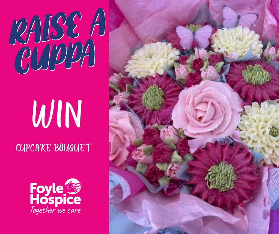 FoyleHospice's tweet photo. Wouldn’t you love to win a stunning Cupcake Bouquet?

It is easy to do just 'Donate your Cuppa' by sending your donation via PayPal to: fundraising@foylehospice.com 

#cupcakes #raiseacuppa #hospice #donate https://t.co/8ozbGMxOYZ