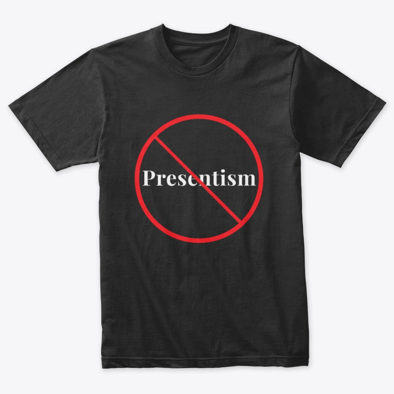 TheHistoryOfTh2's tweet photo. Very excited to report that the first History of the Americans Podcast "merch" is up in our online store. Our "Presentism Prohibited" shirt, in various flavors, is now available behind the "merch" button through the link below.

https://t.co/H32zkhcr5m https://t.co/KO40913iWQ