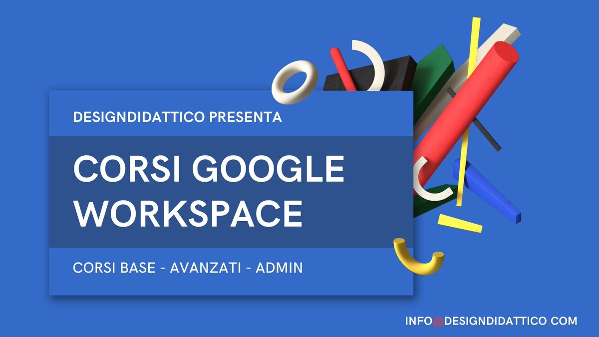 DesignDidattico's tweet photo. #CORSI #GOOGLE #GSUITE #WORKSPACE #BASE #AVANZATI #ADMIN Partono le iscrizioni per i Corsi Google Base Avanzati e Admin Workspace rivolti a scuole e a reti di scuole. Per ogni Applicativo Google una Strategia Didattica. Informazioni e Dettagli qui https://t.co/s2ayqj4t8P https://t.co/ZBmbMDIURm