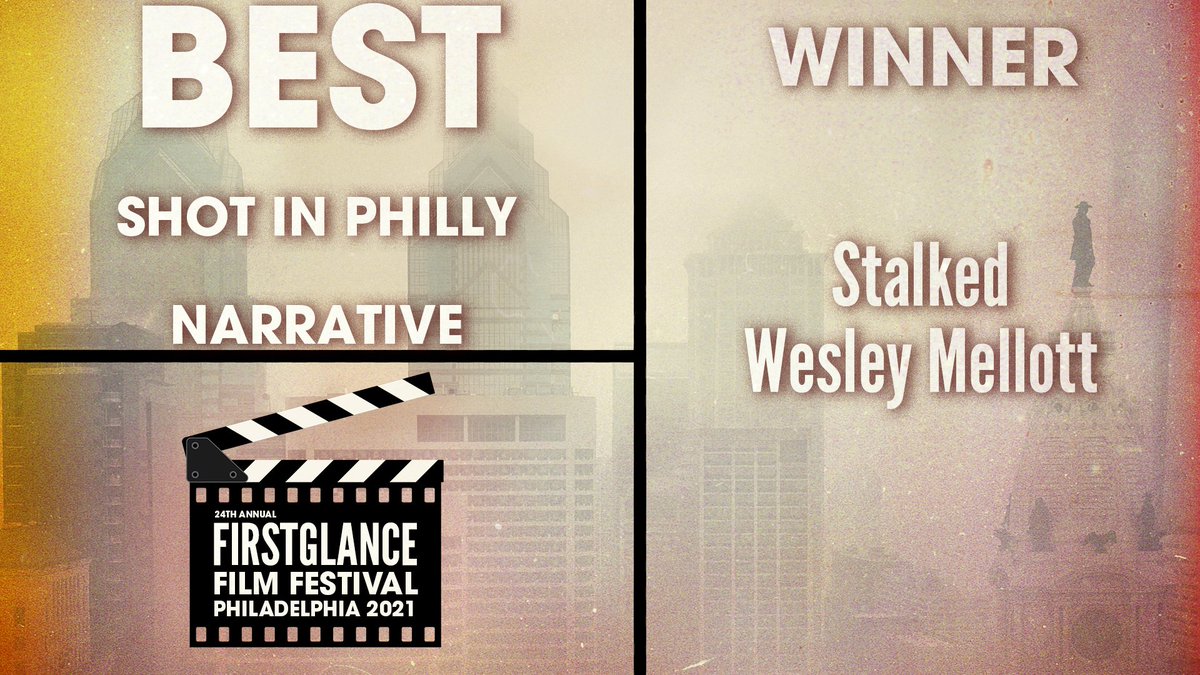 FirstGlanceFilm's tweet photo. Congratulations to the Winners of the 24th ANNUAL @FirstGlanceFilm #Philadelphia #FilmFest #FGPA24 #SupportIndieFilm
Winner- Best Shot in Philly- Narrative- Stalked @ThinkingArtEnt https://t.co/BPZUIzM7AQ