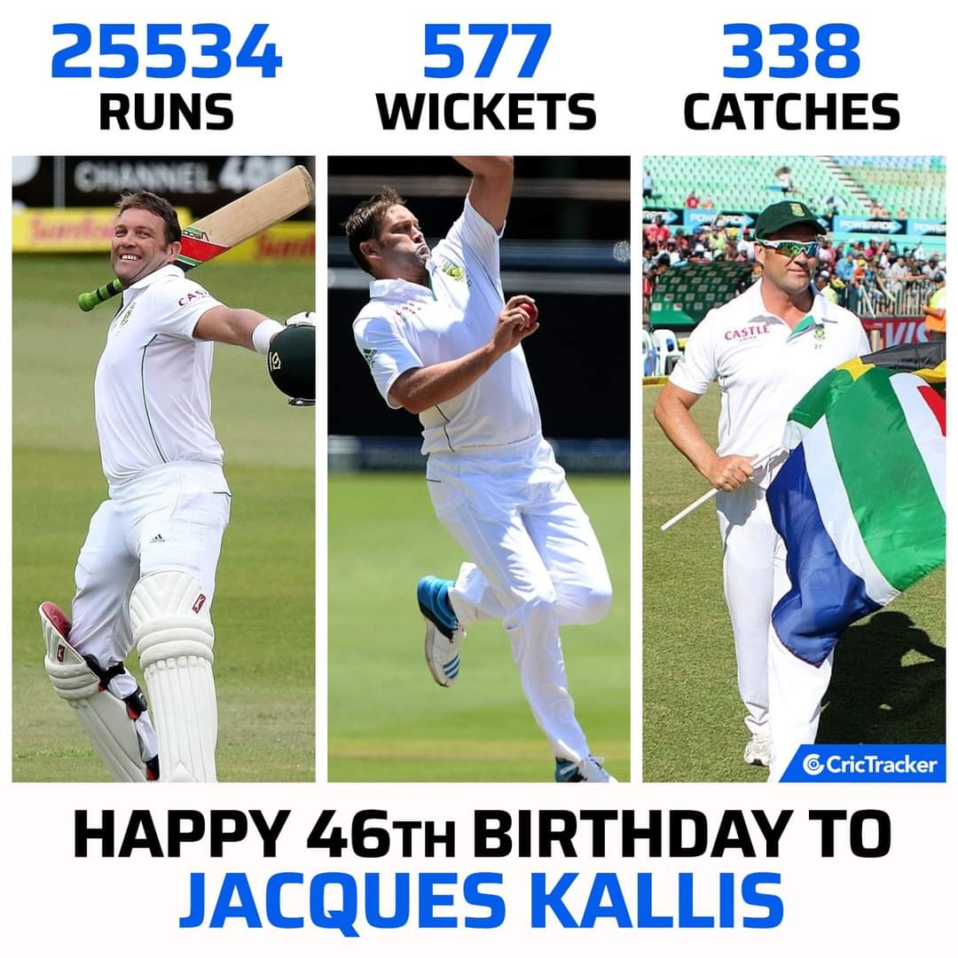 Wishing one of the greatest all-rounders of the game, Jacques Kallis a very happy birthday. 