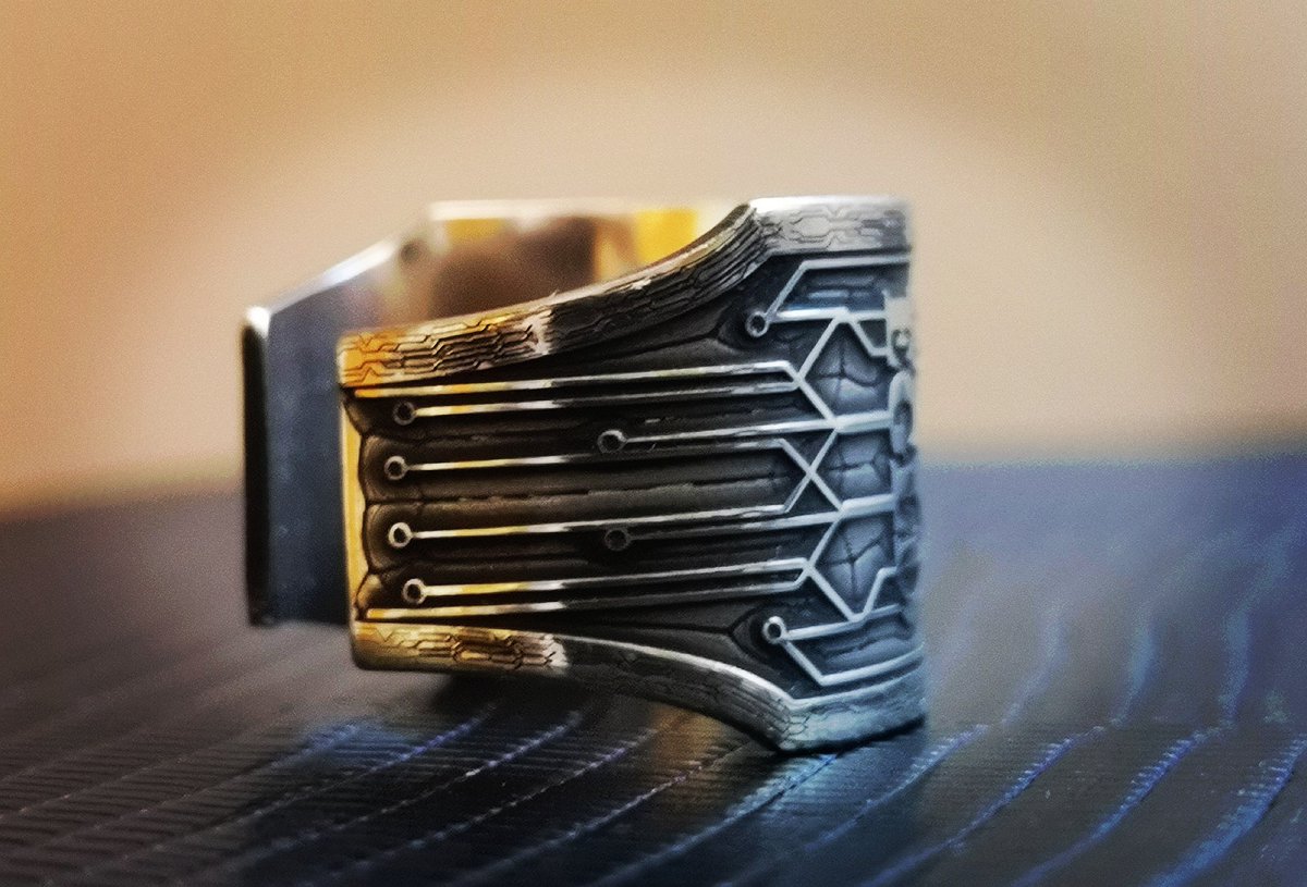 LightCraftNFTs's tweet photo. Next prototype, the #Elrond ring will come in limited series tied with NFTs, it will be available in brass, silver and gold. Stay tuned for future giveaway and pre-sales
#ElrondNetwork
#EGLD ⚡ https://t.co/VORmYu1KfM