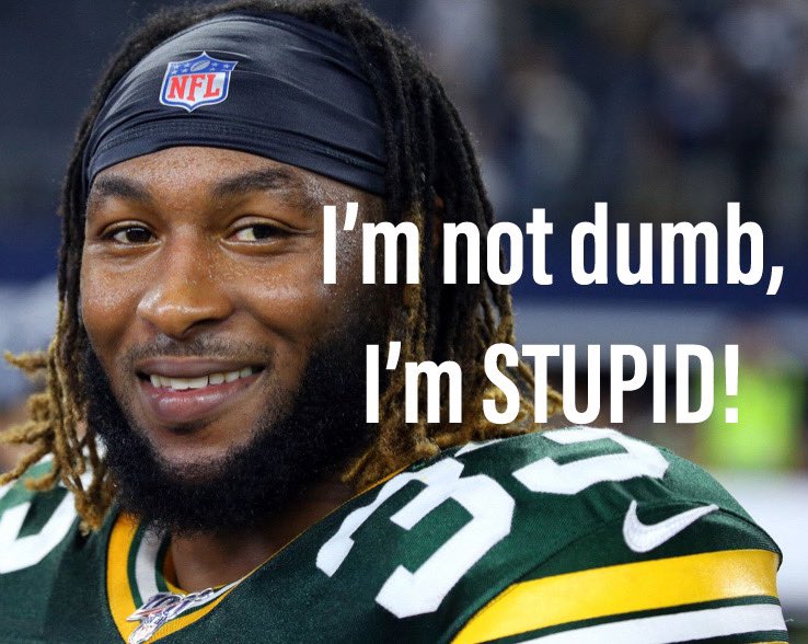 Aaron Jones is pure ignorance. <a href="/packers/">Green Bay Packers</a>