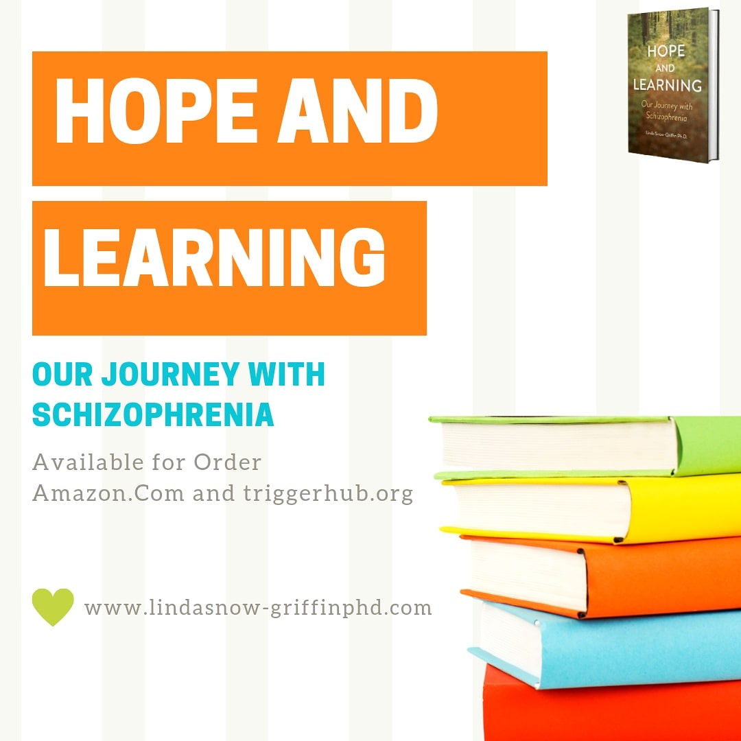 SnowGriff's tweet image. Hope and learning!
Our Journey with Schizophrenia.

Available Now⬇️⬇️
Amazon.Com 
amazon.com/Hope-Learning-…

Triggerhub.org⬇️⬇️ triggerhub.org/product/hope-a… 

lindasnow-griffinphd.com 

#schizophrenia #mentalhealth #depression #mentalhealthawareness #bipolar