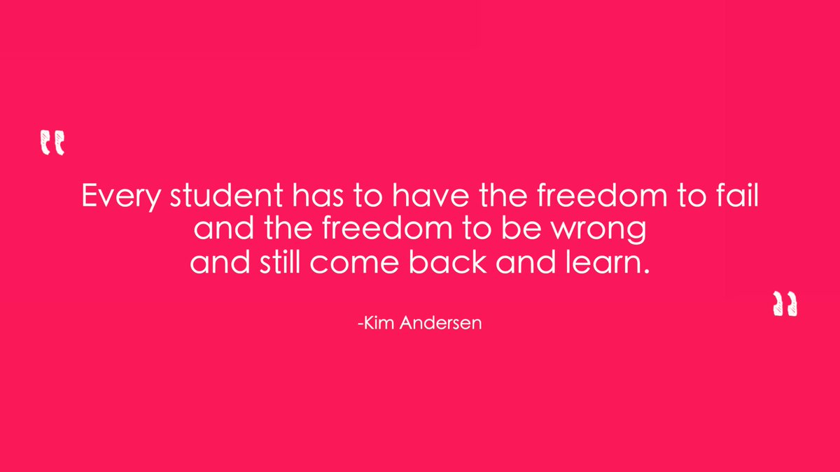HopeTangible's tweet photo. "Every student has to have the freedom to fail and the freedom to be wrong and still come back and learn."
- Kim Andersen @somethingtoadd 

Our latest episode explores this philosophy and more!
Episode 6: Austin, TX --> https://t.co/w5XJaKF07W

#feelgood #learning #ACG #AustinTX https://t.co/k6wpGCuKSQ