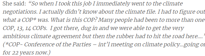 FriendsOScience's tweet photo. Reminder Canada - when @cathmckenna signed us up for stringent 1.5C #Paris targets at #COP21, she did not even know what a 'COP' was. https://t.co/woaTUz9cvC #COP26 #ClimateFiasco #ClimateChange #HeatOrEatPoverty #ableg #abpoli https://t.co/wkDSSqxpWR