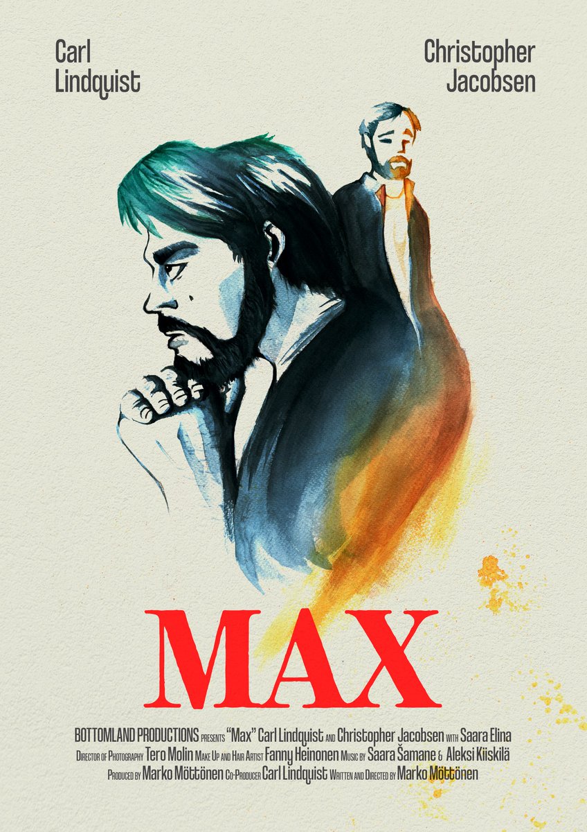 Very excited to share the official poster for MAX! 🎤 Loved playing the lead role, ’Max MacLean’ and also to be co-producer of the film. 🎬 x #MaxShortFilm