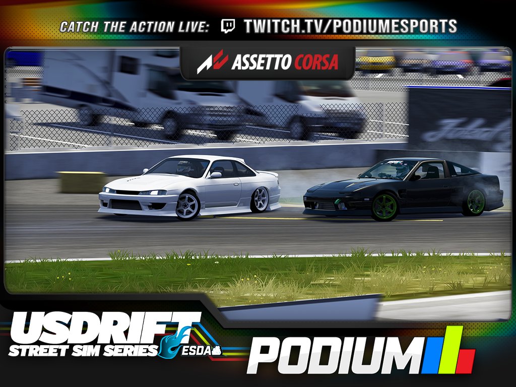 Podium Sports (@podiumesports) on Twitter photo Deford and Faisca putting down a nice run as Faisca takes this run! Catch us over at: twitch.tv/podiumesports <a href="/usdrift/">U.S.D R I F T</a> <a href="/Official_ESDA/">Esports Drift Association LLC</a> <a href="/EtownRaceway/">Raceway Park</a> Deford and Faisca putting down a nice run as Faisca takes this run! Catch us over at: twitch.tv/podiumesports <a href="/usdrift/">U.S.D R I F T</a> <a href="/Official_ESDA/">Esports Drift Association LLC</a> <a href="/EtownRaceway/">Raceway Park</a>