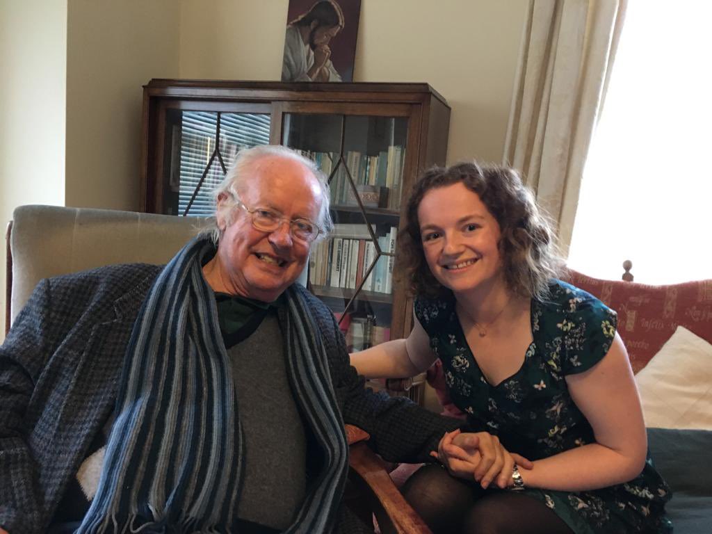I’d the privilege of spending a few hours with Brendan Kennelly in 2016, when he read for our LC poetry anthologies. For many years I’d heard tales of the great professor from my mam, a devoted student. That day I witnessed a master at work as he brought the poems to life. RIP.
