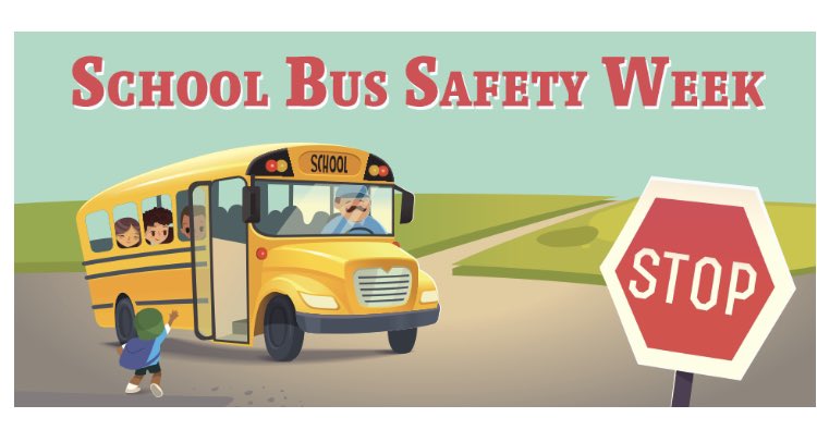 schultzbcsd's tweet photo. October 18-22 is School Bus Safety Week.  When you see a bus driver, attendant, or mechanic this week, say thank you for keeping our precious cargo safe everyday!  Stop for school buses whenever you see flashing reds and stop signs out. @BrockportCSD @BCSDsuper https://t.co/WyIY1zIpYr