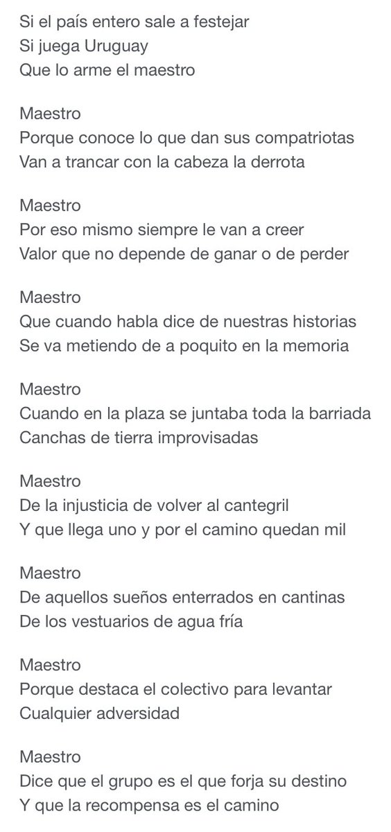 Si juega Uruguay, que lo arme el Maestro 🎶
.
.
.
.
📷 <a href="/UyNomaColectivo/">Uy_Noma</a> 
✍🏽 <a href="/ElAlemanUruguay/">El Alemán</a>