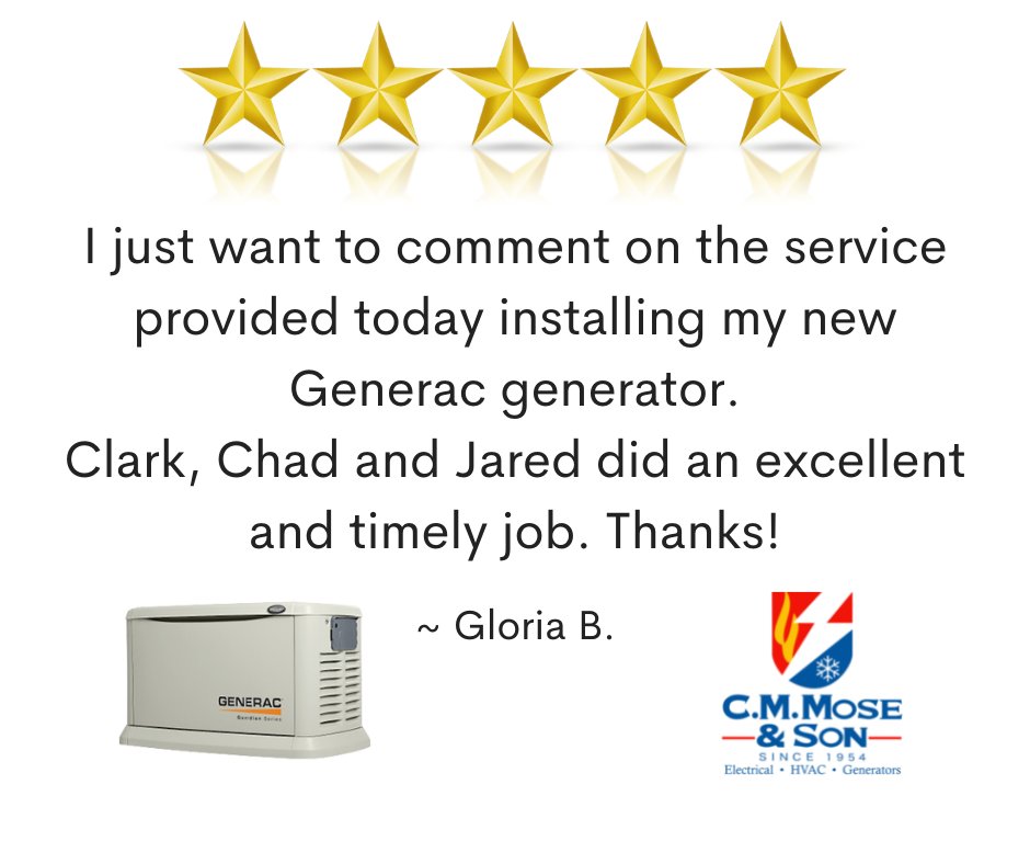 CMMoseHVAC's tweet photo. We make backup power easy. We'll take care of every aspect of your installation. You won't have to lift a finger. #kansascitygeneratorinstllation #neverlosepower #generacgenerator #generatorinstallation #5starreview #qualityservice https://t.co/fejt4Ya1uV