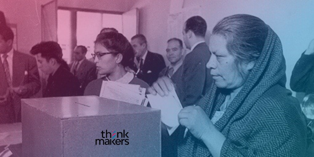 ThinkMakersLab's tweet photo. El 17 de octubre de 1953 se publicó la adición al artículo 34 Constitucional que establece la igualdad de derechos políticos entre hombres y mujeres, mismo que otorga el #DerechoAlVotoALaMujer.♀️🙋🏽‍♀️👷🏻‍♀️👩🏾‍🔬👵👩🏻‍🌾👩🏻‍🏫

#UnDíaComoHoy https://t.co/XprDiTvd9E