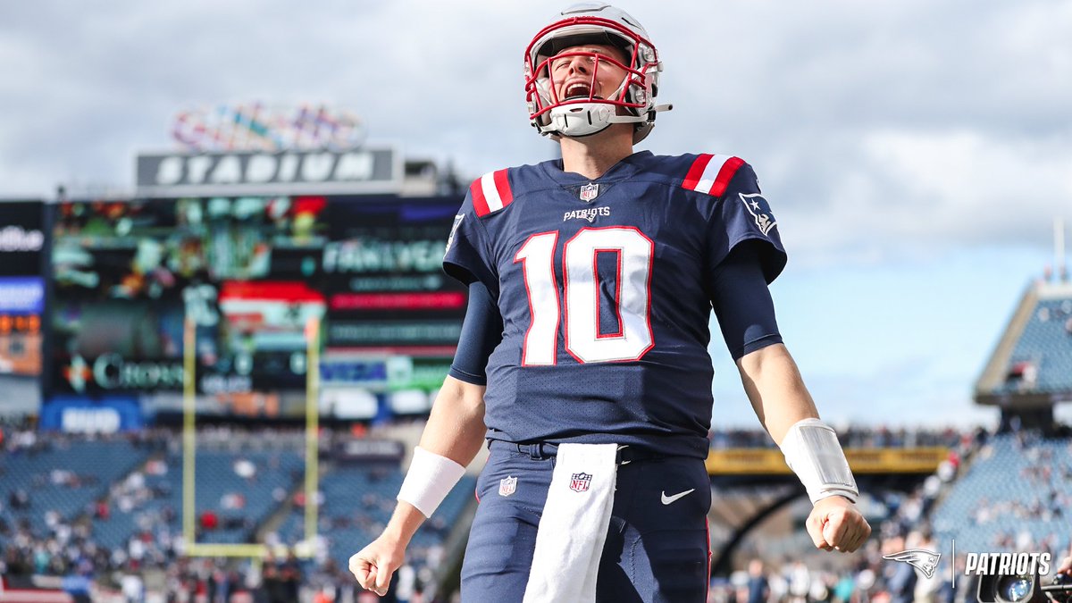 Patriots's tweet photo. Mac Jones. https://t.co/0aX7rXWN2o